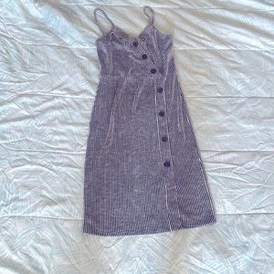 Black and white stripe dress